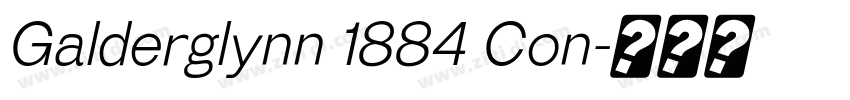 Galderglynn 1884 Con字体转换
